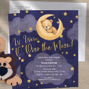Recherche de lune cartes invitations Céleste
