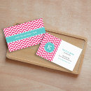 Recherche de chevron rose cartes visite Moderne