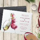 Recherche de blanc et rouge mariage invitations Moderne