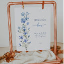 Zoek naar blauwe bloemen posters Elegant