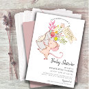 Recherche de baby shower fille invitations Simple