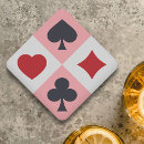 Zoek naar poker onderzetters Hart