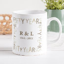 Recherche de anniversaire mariage 50 ans tasses Élégant