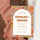 Recherche de hippie mariage invitations Rétro