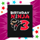 Recherche de ninjas vœux cartes Pour enfants