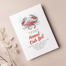 Recherche de crabe invitations Fête d'été