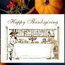 Recherche de thanksgiving vintage vœux cartes Dîner