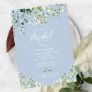 Recherche de delicate bridal shower invitations Botanique