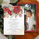Recherche de rose rouge vintage invitations Botanique