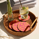 Recherche de motif jaune dessous de verres Fruit