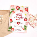 Recherche de premier moderne anniversaire invitations Fraise