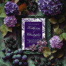 Recherche de violet foncé mariage invitations Élégant