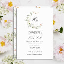 Recherche de floral wreath bridal shower invitations Moderne