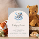 Recherche de ours gris invitations Bleu et gris