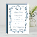 Recherche de blue floral bridal shower invitations Vintage