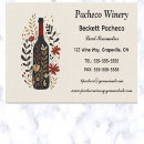 Recherche de sommeliers cartes visite Bouteille de vin