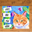 Zoek naar oranje katten posters Kleurrijk