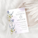 Recherche de bleu lavande mariage invitations Botanique