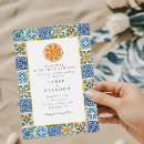 Recherche de orange et bleu mariage invitations Agrumes