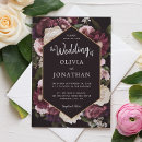 Recherche de geometric frame invitations Bride