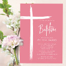 Recherche de croix moderne invitations Rose