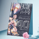 Recherche de carte 40 ans anniversaire invitations Chic