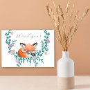 Recherche de renard mignon vœux cartes Forêt