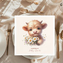 Zoek naar koe servetten Highland koe baby shower