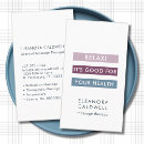 Recherche de therapie cartes visite Pour elle