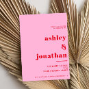 Recherche de rouges de mariage invitations Simple