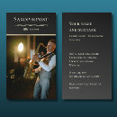 Recherche de musicien de jazz cartes visite Saxophoniste