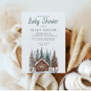 Recherche de pine tree baby shower invitations Élégant