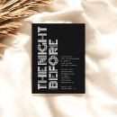 Zoek naar repetitie diner uitnodigingen De avond ervoor