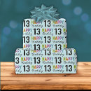 Recherche de anniversaire coloré papier cadeau Bleu