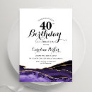 Recherche de purple gold 40ans anniversaire invitations Tendance