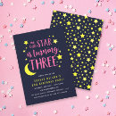 Recherche de lune rose invitations Bébé