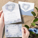 Recherche de plage coquillage mariage invitations Bleu