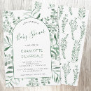 Recherche de eucalyptus baby shower invitations Feuillage