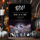 Recherche de maison hantée halloween invitations Sorcière