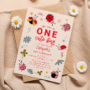 Recherche de ladybug 1ans anniversaire invitations Insecte