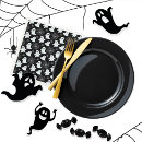 Zoek naar spinnen servetten Halloween patroon