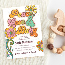 Recherche de love baby shower invitations Hippie