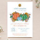 Recherche de octobre bébé invitations Citrouille bleu