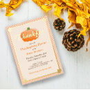 Recherche de orange thanksgiving invitations Reconnaissant