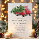 Recherche de camion rouge invitations Vintage