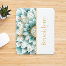 Recherche de turquoise et or tapis souris Pour elle