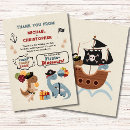 Recherche de pirates vœux cartes Rouge