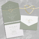 Recherche de écologique mariage invitations Vert sauge