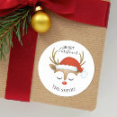 Recherche de renne mignon autocollants Joyeux noël