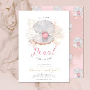 Recherche de pearl baby shower invitations Été